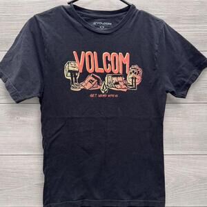 Volcom Black Graphic Tee  - Size Medium